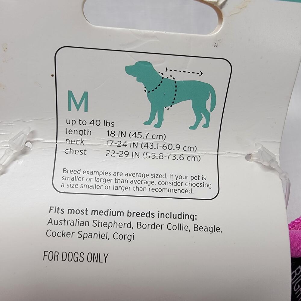 Boots and Barkley Dog Harness Medium 40 lbs Reflective Padded  Anti Choke NWT - Picture 5 of 11